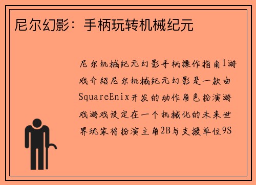 尼尔幻影：手柄玩转机械纪元